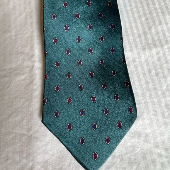 Christian Dior Teal Tie - Picture 2 of 3